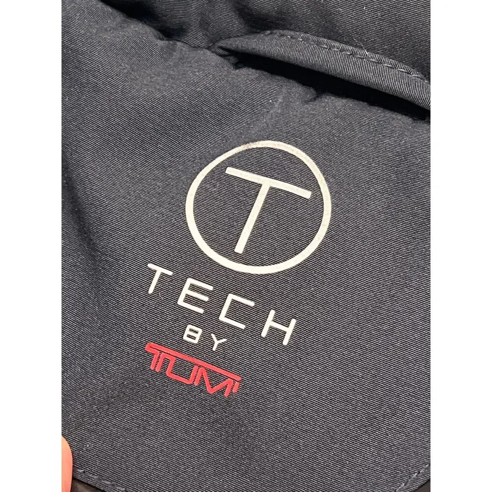 TUMI Tech by Tumi T Mens Navy Blue Hood Zip Jacket Size Large